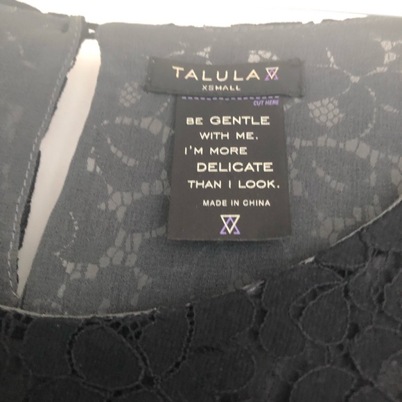 EUC Talula Betsey Blouse - Black - Picture 4 of 4